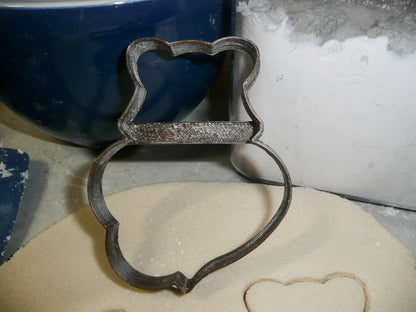 Fox Holding Heart Outline Valentine Baby Shower Cookie Cutter USA PR3164