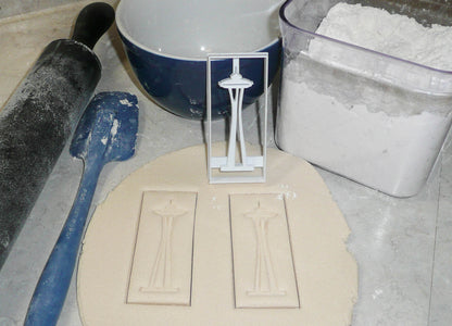 Space Needle Seattle Washington Observation Tower Icon Cookie Cutter USA PR3018