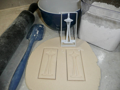 Space Needle Seattle Washington Observation Tower Icon Cookie Cutter USA PR3018