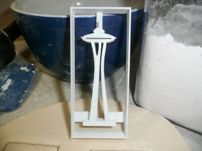 Space Needle Seattle Washington Observation Tower Icon Cookie Cutter USA PR3018