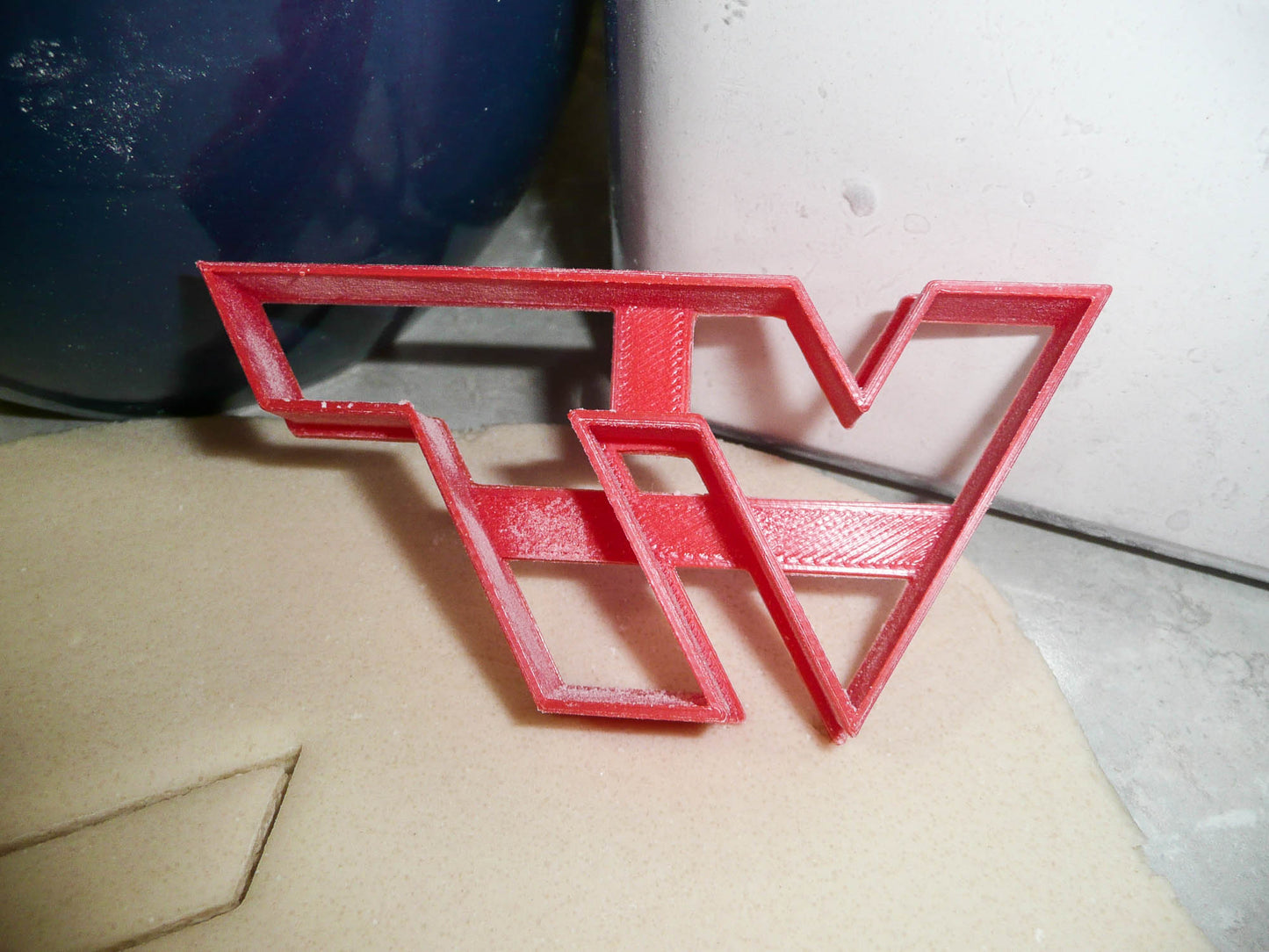 Virginia Tech University VT Letters Sports Athletics Cookie Cutter USA PR3283