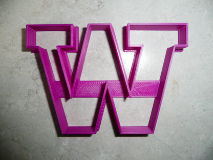 University of Washington Huskies W Letter Athletics Cookie Cutter USA PR3015