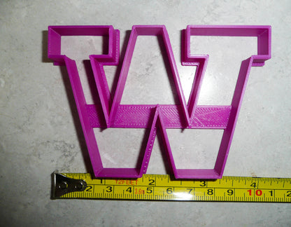 University of Washington Huskies W Letter Athletics Cookie Cutter USA PR3015