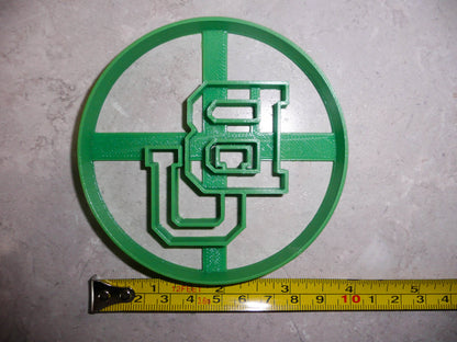 Baylor University BU Letters Sports Athletics Cookie Cutter USA PR3038