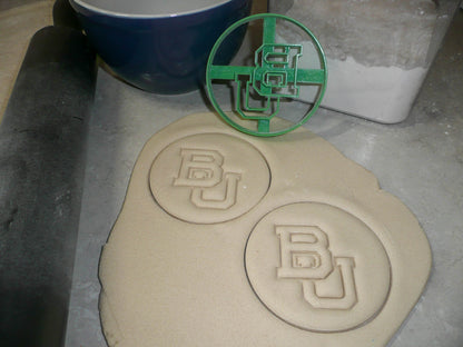 Baylor University BU Letters Sports Athletics Cookie Cutter USA PR3038