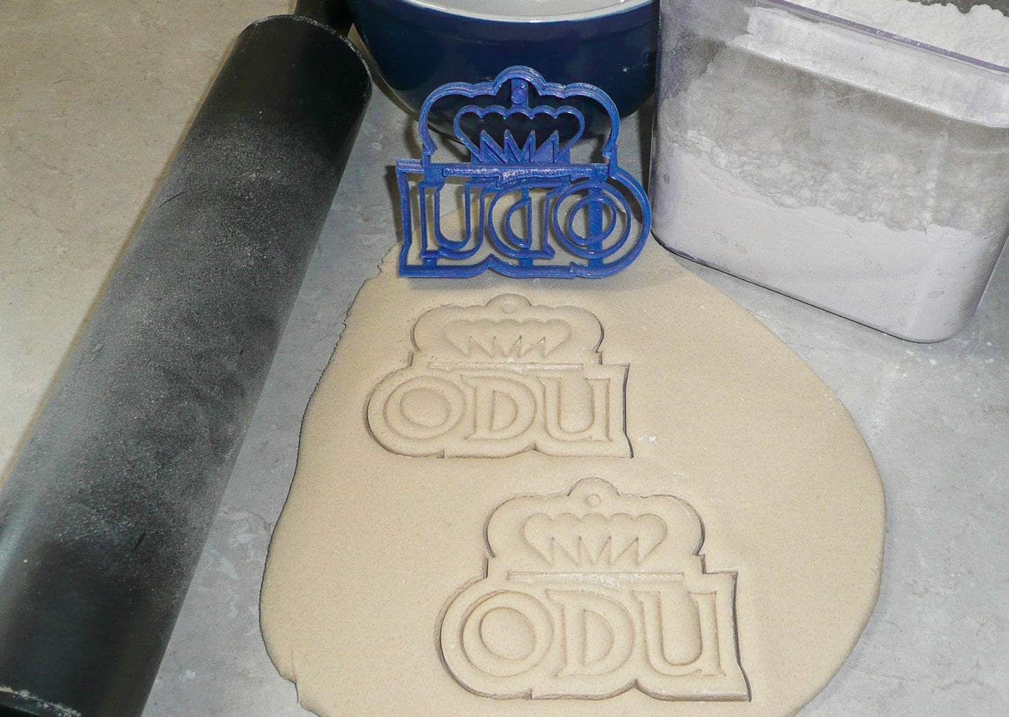 Old Dominion University ODU Letters Crown Cookie Cutter USA PR3279