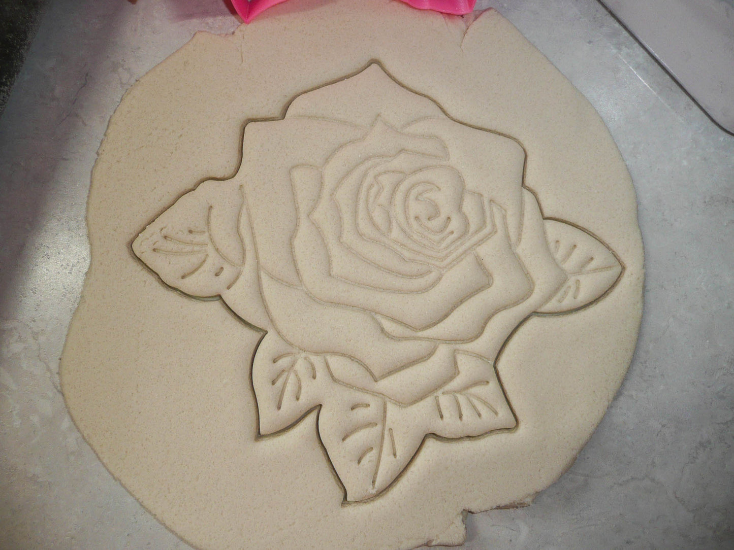 Rose Flower 7.5 Inch Pie Top Topper Design Or Large Cookie Cutter USA PR3314