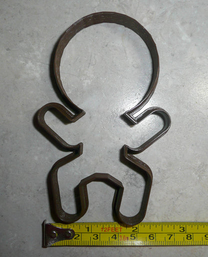 Big Inflated Head Gingerbread Man Outline Christmas Cookie Cutter USA PR2151