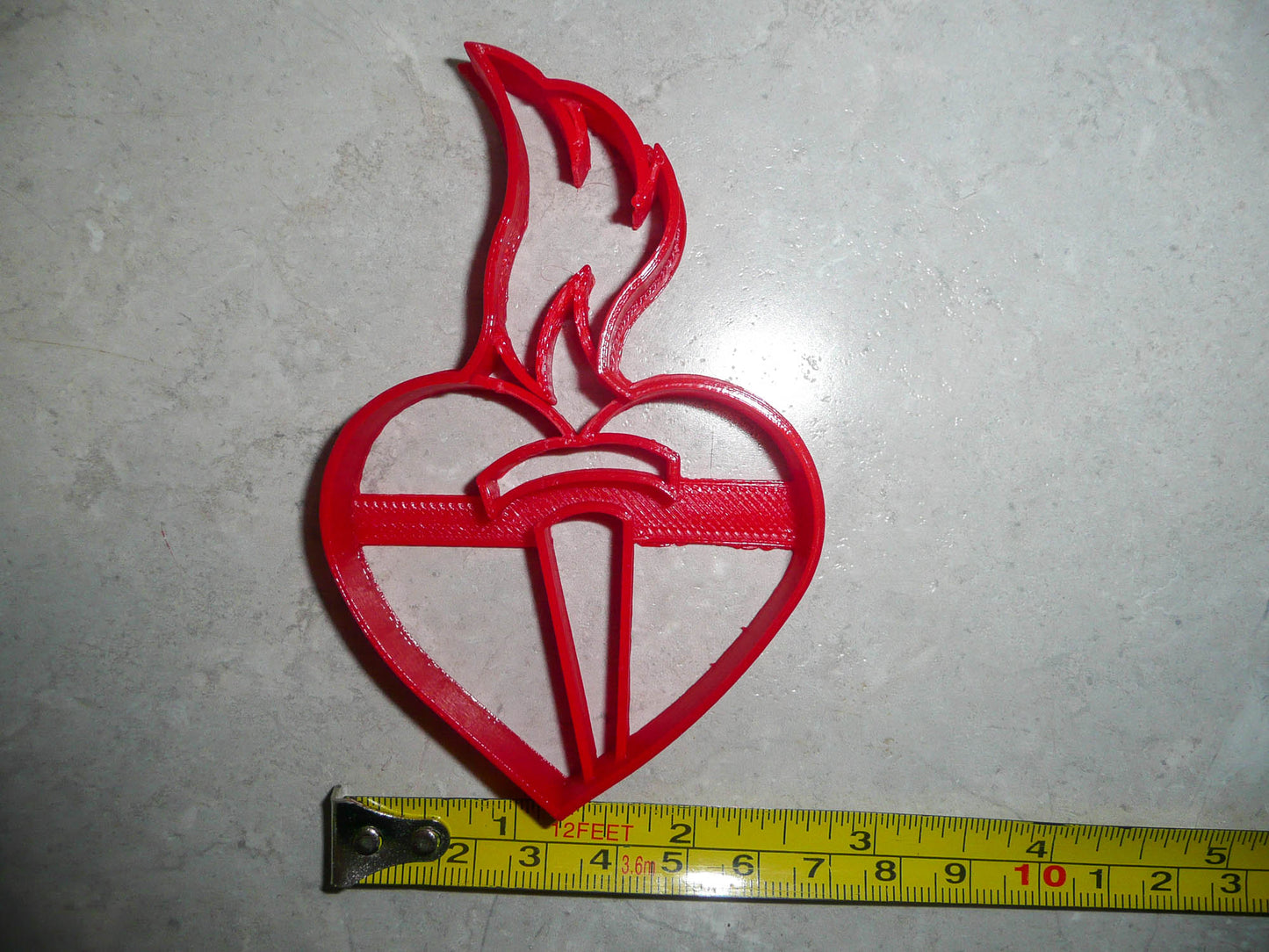 Heart With Flaming Torch American Heart Association Cookie Cutter USA PR3032