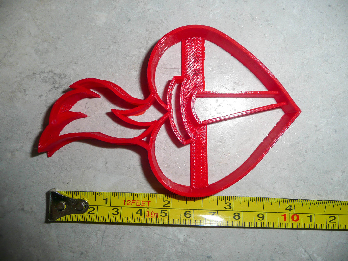 Heart With Flaming Torch American Heart Association Cookie Cutter USA PR3032