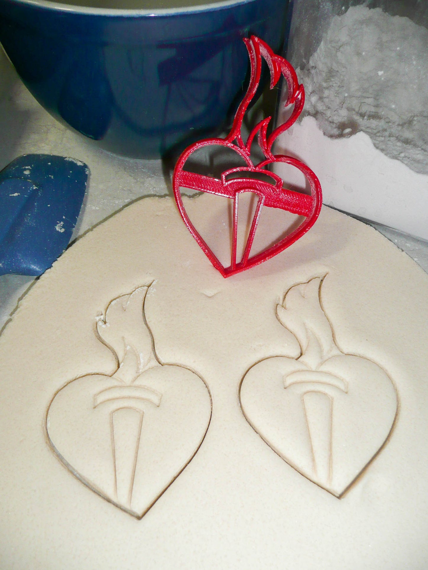 Heart With Flaming Torch American Heart Association Cookie Cutter USA PR3032