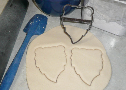 Bear Face Head Outline Furry Wild Animal Outdoors Cookie Cutter USA PR3254