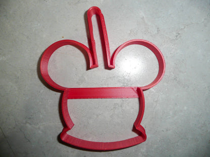 Mickey Mouse Head Caramel Candy Apple Snack Food Cookie Cutter USA PR3304