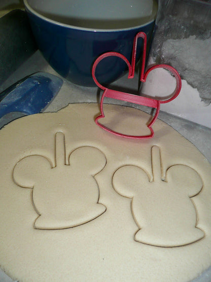 Mickey Mouse Head Caramel Candy Apple Snack Food Cookie Cutter USA PR3304