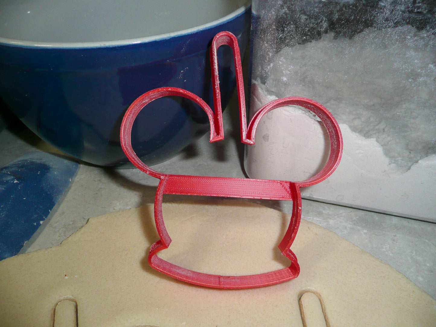 Mickey Mouse Head Caramel Candy Apple Snack Food Cookie Cutter USA PR3304