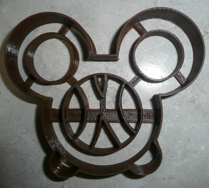 Mickey Mouse Head Pretzel Snack Food Cartoon Character Cookie Cutter USA PR3305