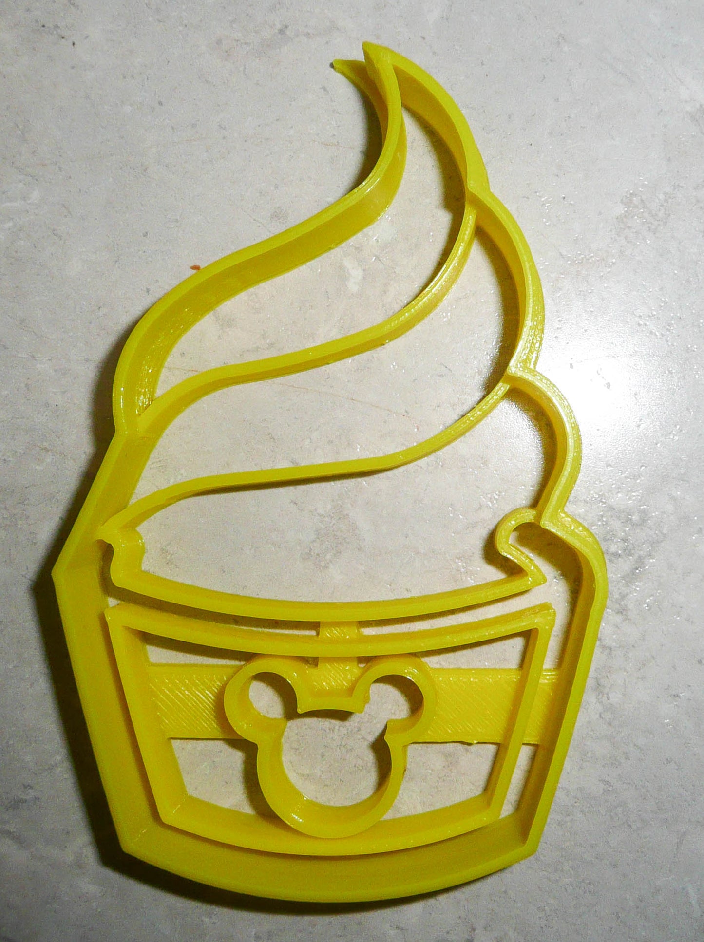 6x Mickey Pineapple Whip Fondant Cutter Cupcake Topper 1.75 IN USA FD3306