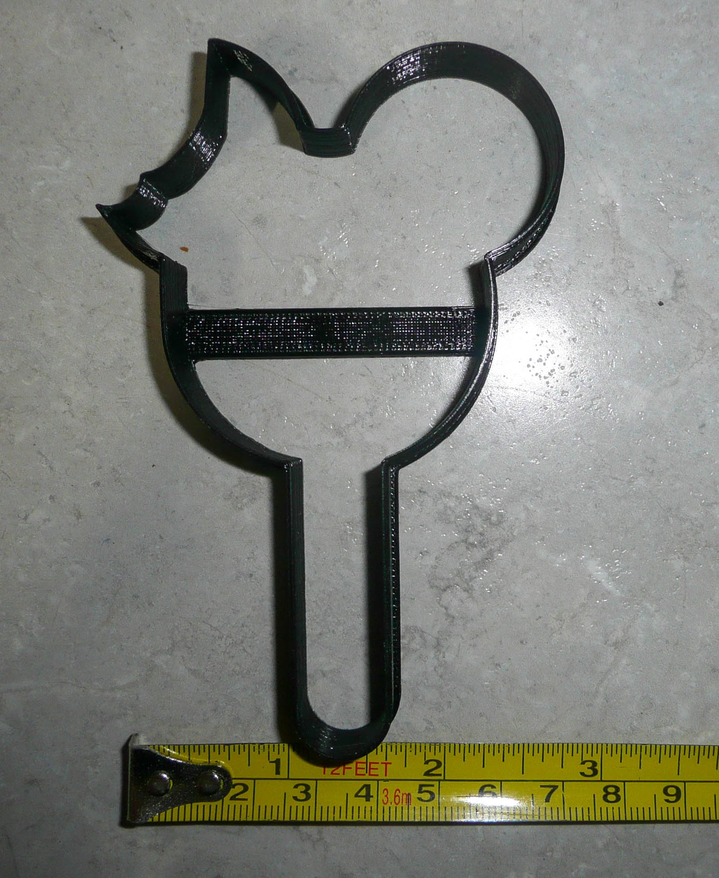 Mickey Mouse Head Ice Cream Bar With Bite Outline Cookie Cutter USA PR3307