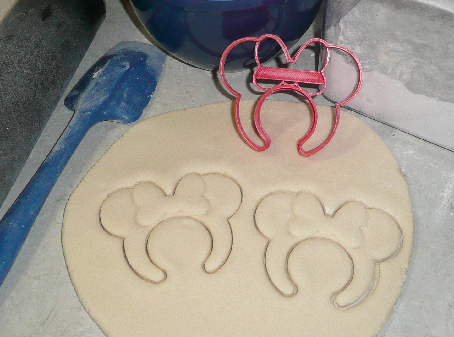 Minnie Mouse Ears Headband With Bow Cartoon Character Cookie Cutter USA PR3309