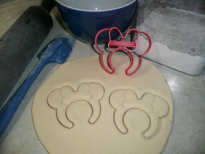 Minnie Mouse Ears Headband With Bow Cartoon Character Cookie Cutter USA PR3309