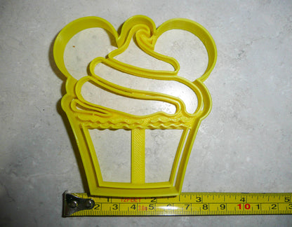 Mickey Mouse Ears Cupcake Cake Dessert Snack Food Cookie Cutter USA PR3311