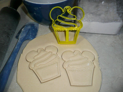 Mickey Mouse Ears Cupcake Cake Dessert Snack Food Cookie Cutter USA PR3311