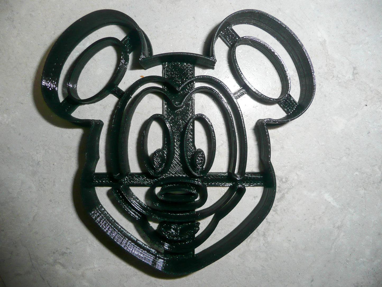 6x Mickey Mouse Waffle Face Fondant Cutter Cupcake Topper 1.75 Inch USA FD3313