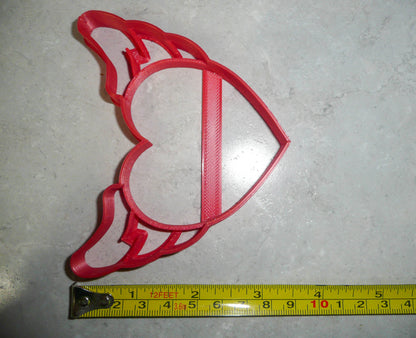 Heart With Angel Wings Love Memorial Tattoo Valentines Cookie Cutter USA PR3324