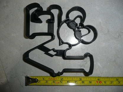 Minnie Mouse Head Love Word Letters Valentine Wedding Cookie Cutter USA PR3327