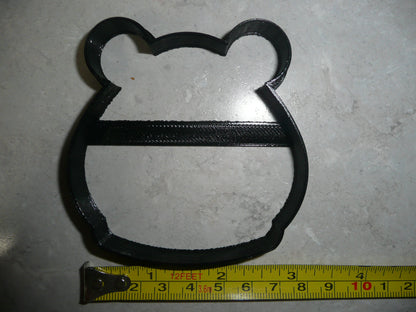 Bear Face Head Outline Cartoon Style Plush Teddy Animal Cookie Cutter USA PR3360