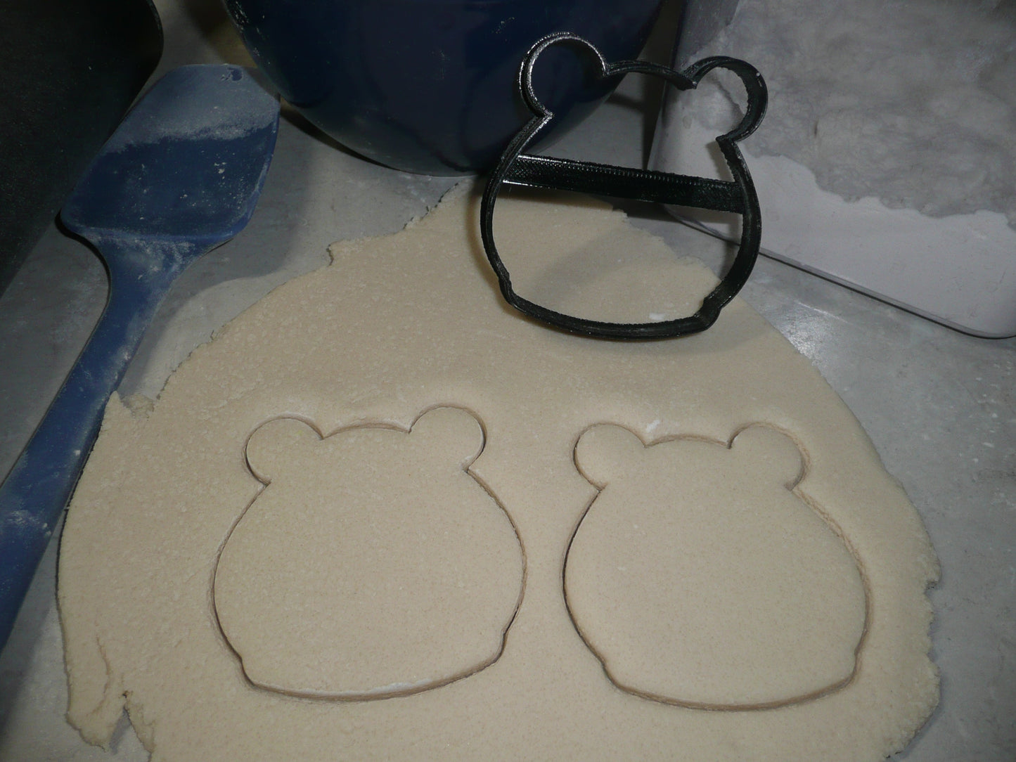Bear Face Head Outline Cartoon Style Plush Teddy Animal Cookie Cutter USA PR3360