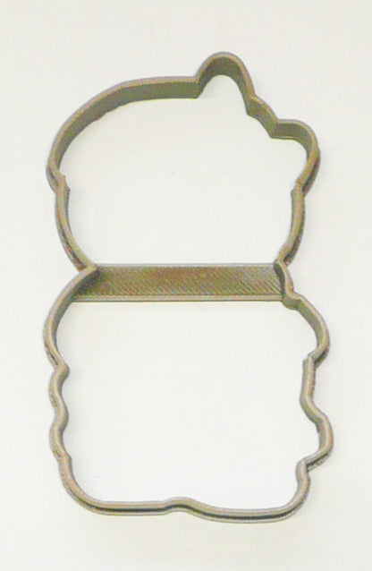 Gingerbread Girl with Bow Outline Christmas Cookie Cutter USA PR3143