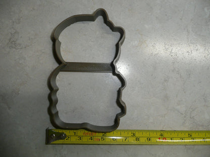 Gingerbread Girl with Bow Outline Christmas Cookie Cutter USA PR3143