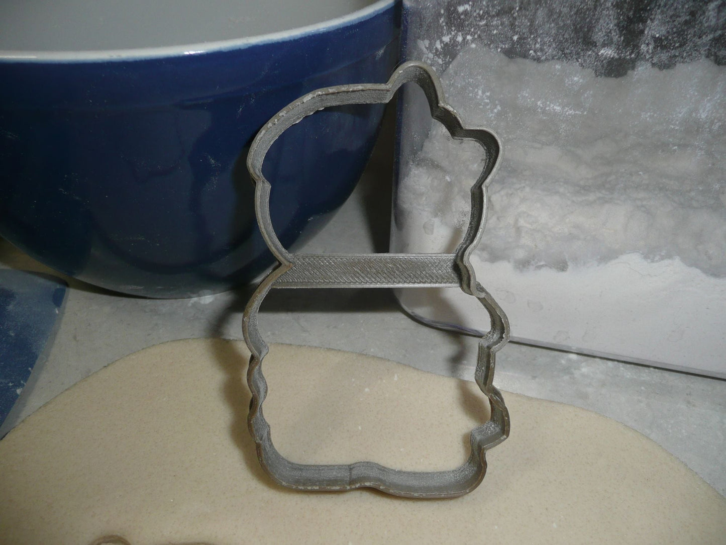 Gingerbread Girl with Bow Outline Christmas Cookie Cutter USA PR3143