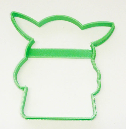 6x Baby Yoda Pose 1 Fondant Cutter Cupcake Topper 1.75 IN USA FD3356