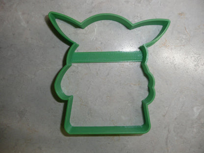 Baby Yoda Outline Pose 1 Adorable Space Child Star Wars Cookie Cutter USA PR3356