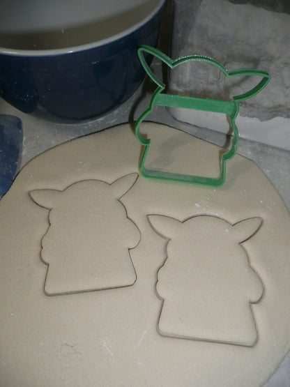 Baby Yoda Outline Pose 1 Adorable Space Child Star Wars Cookie Cutter USA PR3356