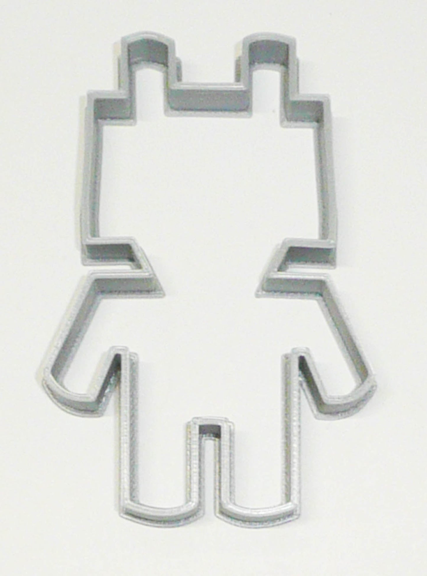 6x Robot Outline Science Fondant Cutter Cupcake Topper 1.75" USA FD2292