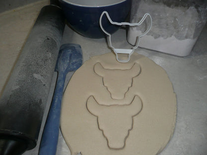 Cow Skull Outline Tattoo Symbol Protection Courage Cookie Cutter USA PR3389
