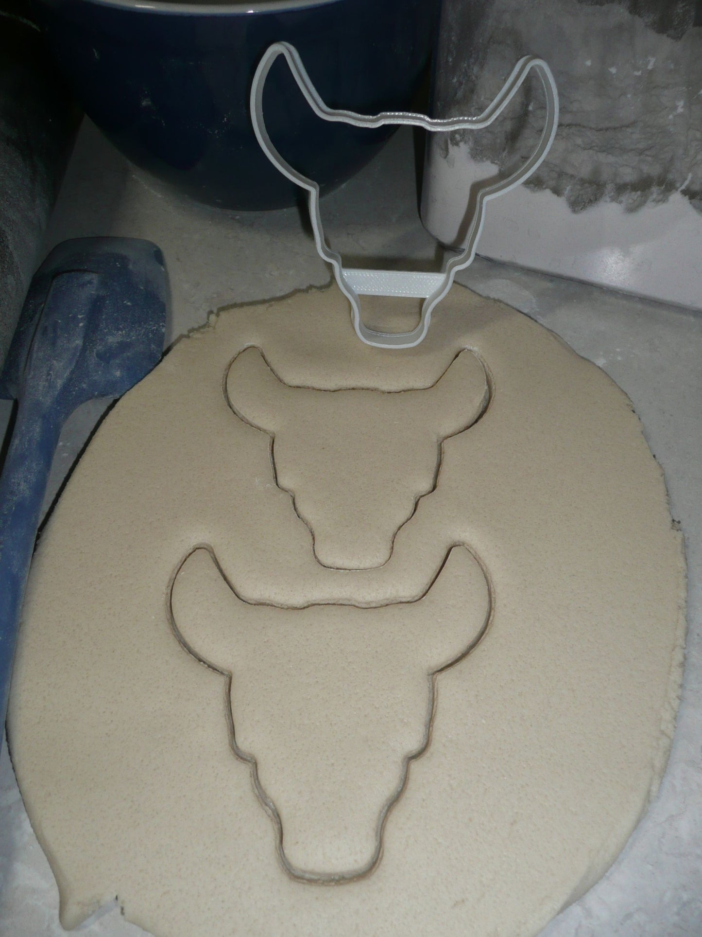 Cow Skull Outline Tattoo Symbol Protection Courage Cookie Cutter USA PR3389