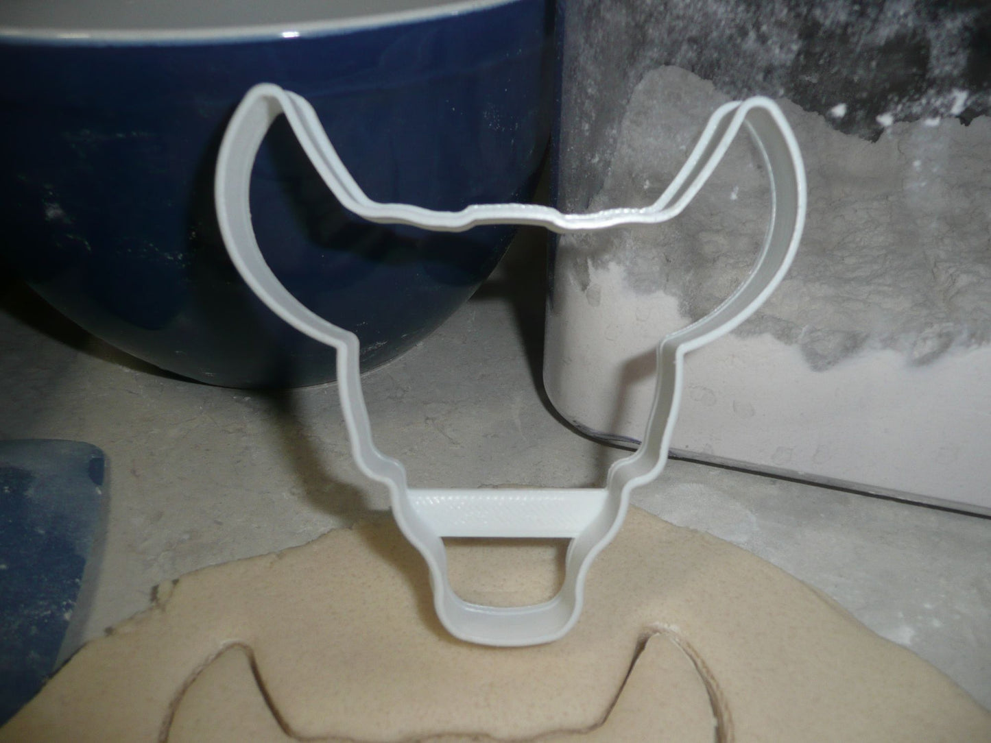 Cow Skull Outline Tattoo Symbol Protection Courage Cookie Cutter USA PR3389