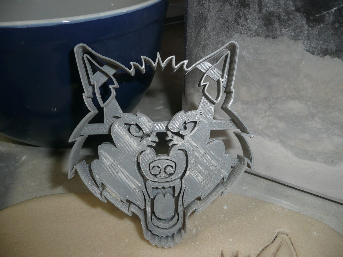 Wolf Face Detailed Wild Animal Canine Baking Tool Cookie Cutter USA PR3382