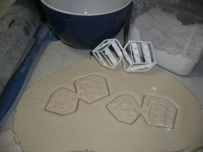 Pair Of Dice Board Game Roll Cards Poker Cookie Cutter Baking Tool USA PR3387
