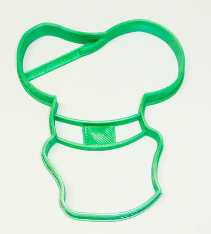 6x Goofy Green Hat Fondant Cutter Cupcake Topper 1.75" USA FD2020