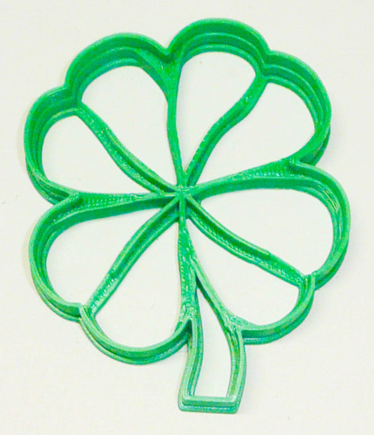 6x Cloverleaf 4 Leaf Fondant Cutter Cupcake Topper 1.75" USA FD2288