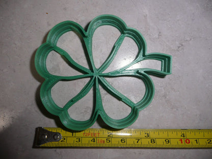 Cloverleaf Lucky 4 Leaf Clover Shamrock Good Luck Cookie Cutter USA PR2288