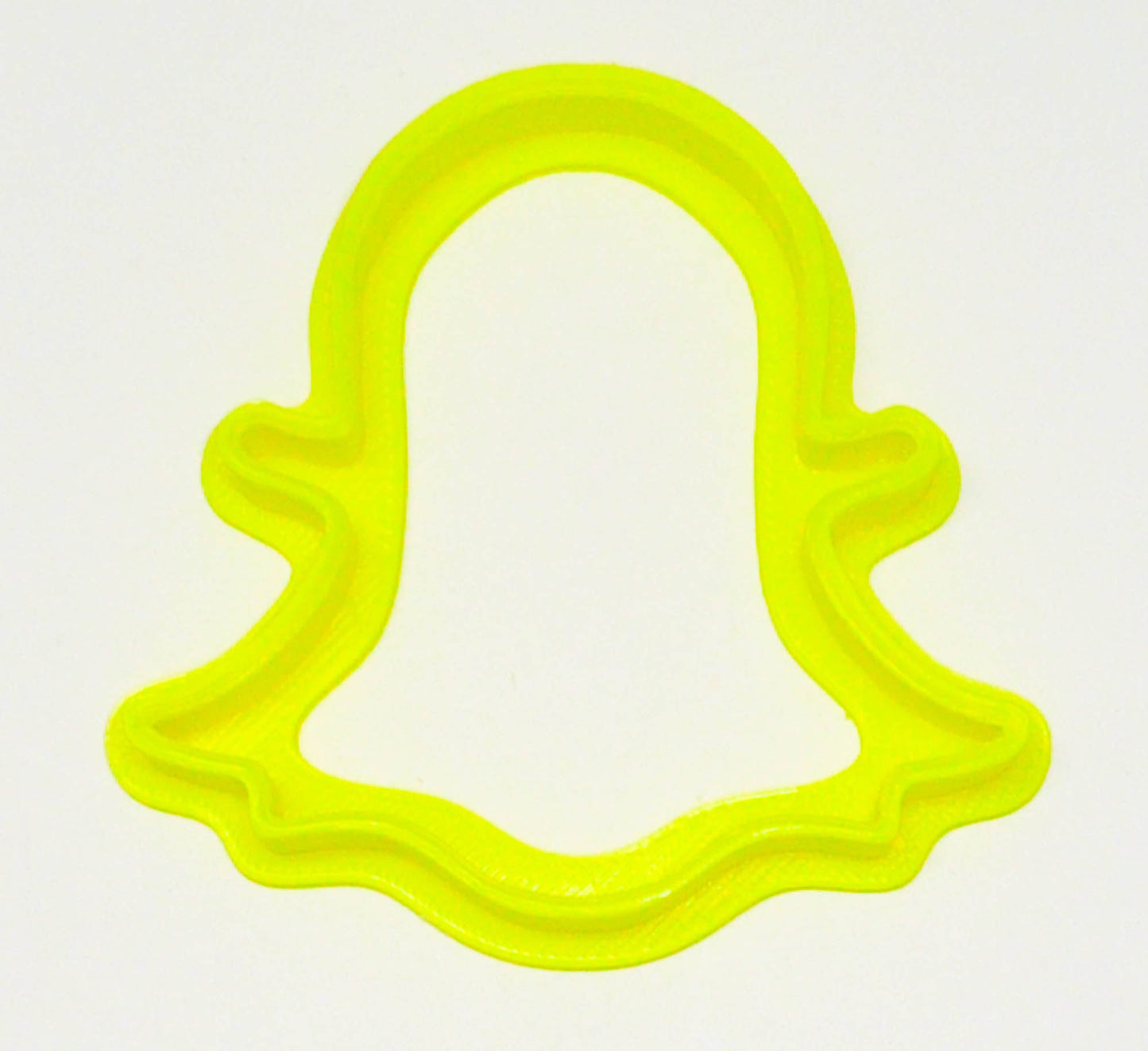 6x Snapchat Ghost Fondant Cutter Cupcake Topper 1.75" USA FD2300