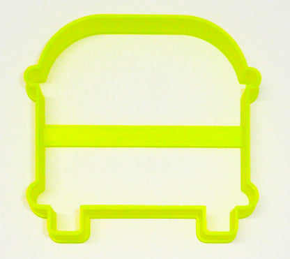 6x School Bus Outline Fondant Cutter Cupcake Topper 1.75 IN USA FD3369