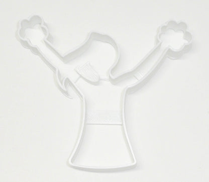 Cheerleader Cheering Pom Poms Spirit Sport Athletics Cookie Cutter USA PR3422