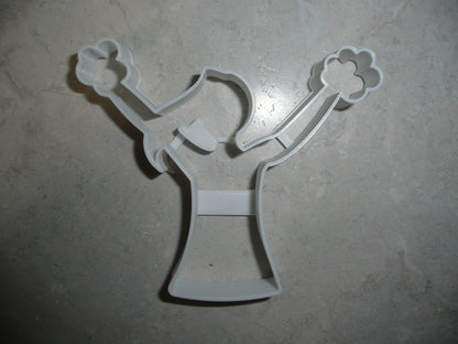 Cheerleader Cheering Pom Poms Spirit Sport Athletics Cookie Cutter USA PR3422